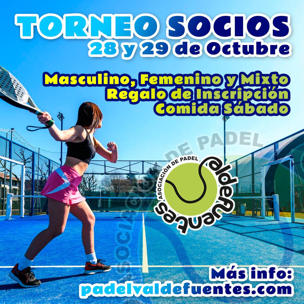 Torneo Socios 28 y 29 Octubre 2023