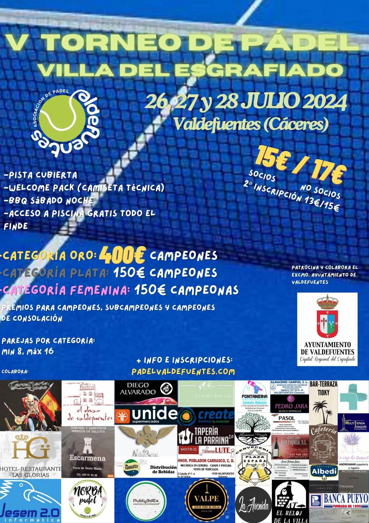 V Torneo de Pádel Villa del Esgrafiado