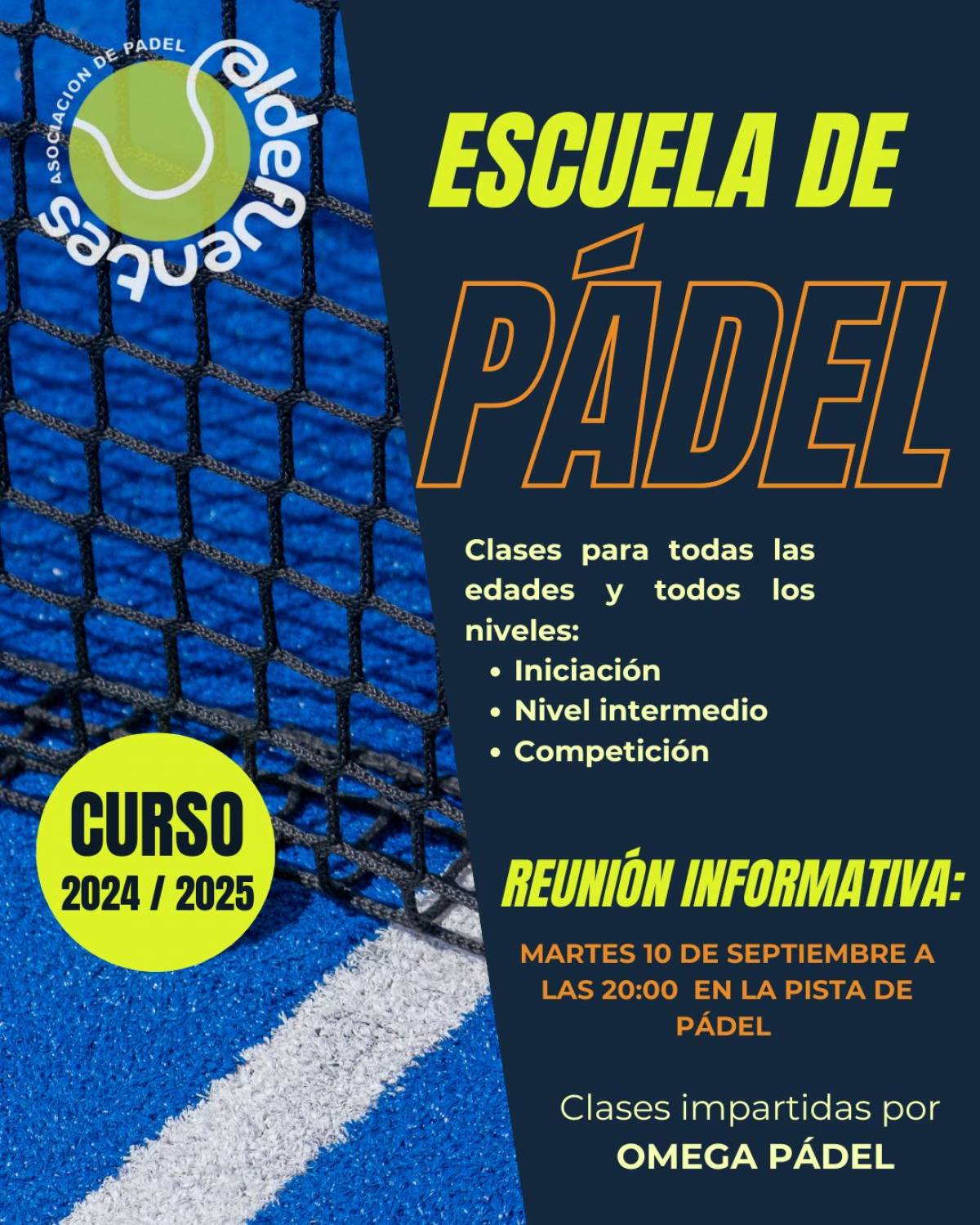 Escuela de Pádel Temporada 2024/2025